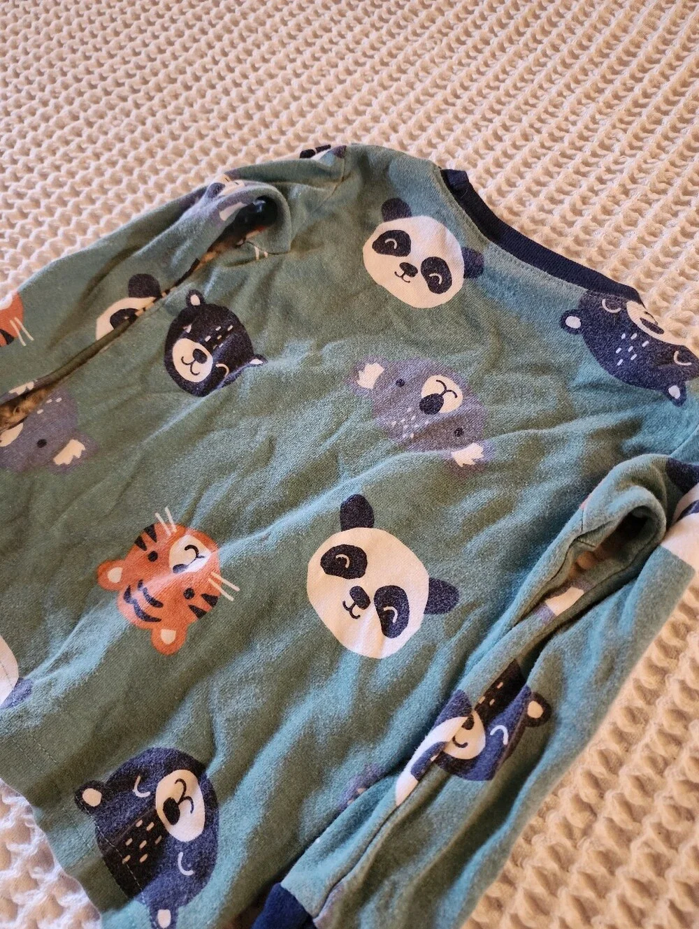 Carter's Animal Face Long Sleeve Pajama Top